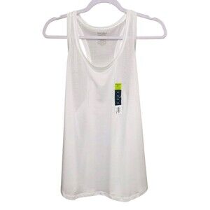 NWT Tek Gear Essential Gear Racer Back White Activewear Tank Top Size XXL NEW